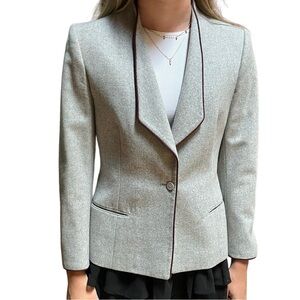 Diane Von Furstenberg Vintage Wool Blend  Blazer